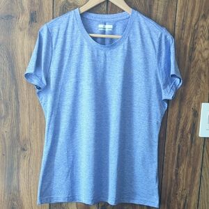 Columbia Heather Purple Women's Short Sleeve Tee Size L